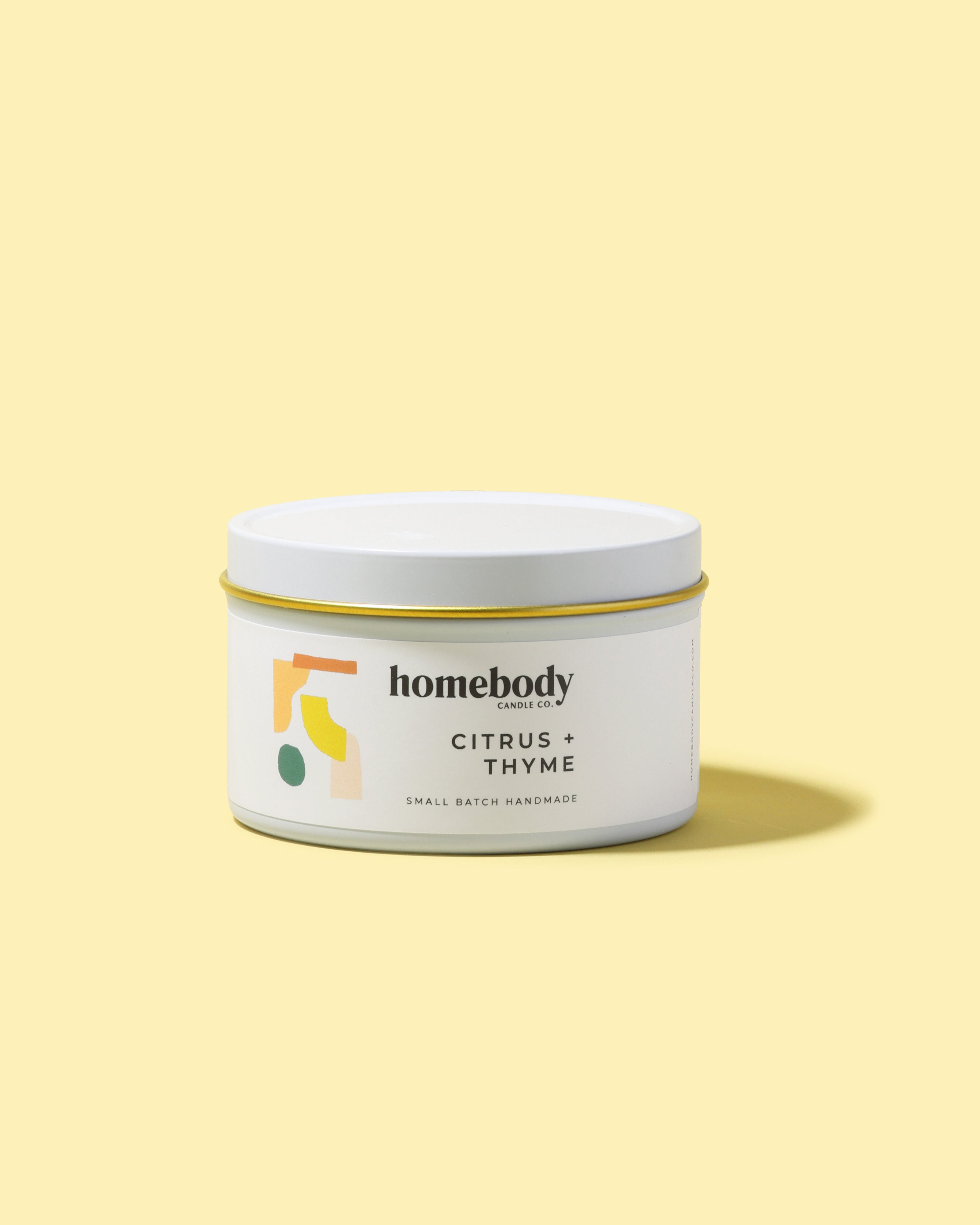 Citrus + Thyme candle tin Homebody Candle Co